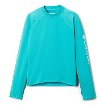 Chlapecké Mikiny Columbia Sandy Shores Long Sleeve Sunguard Světle Tyrkysové HVEMPF047